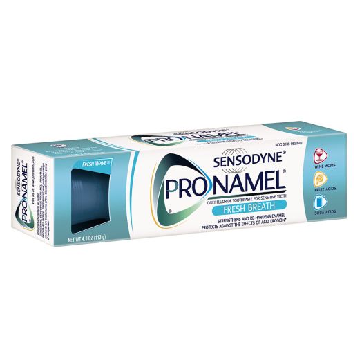 Sensodyne ProNamel Daily Fluoride Toothpaste for Sensitive Teeth Fresh Wave
