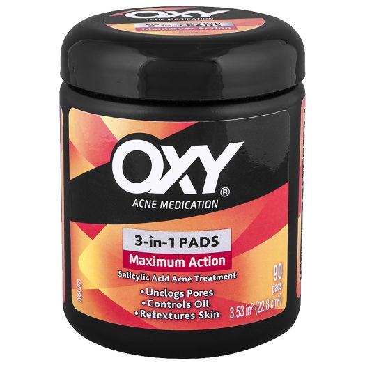 OXY Maximum Action Rapid Treatment 3-In-1 Treatment Pads