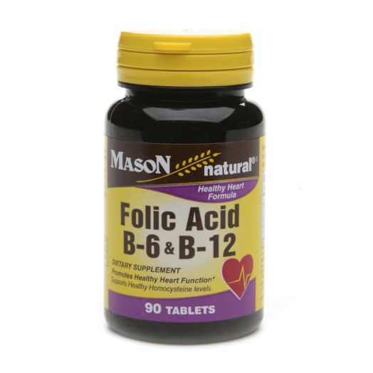Mason Natural Folic Acid B-6 & B12, Tablets