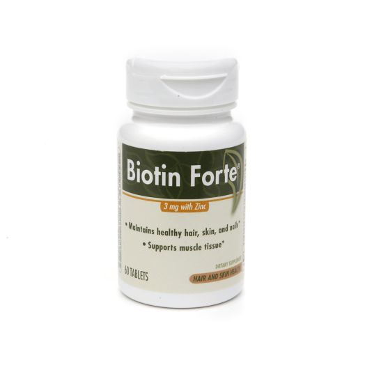 PhytoPharmica Biotin Forte 3 mg with Zinc Tablets