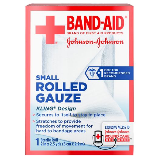 Johnson & Johnson Rolled Gauze 2in x 2.5 yds
