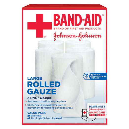 Band-Aid First Aid Covers Kling Rolled Gauze Large