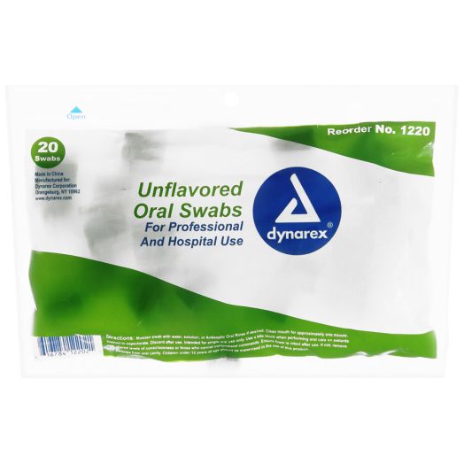 Dynarex Unflavored Oral Swabs 10