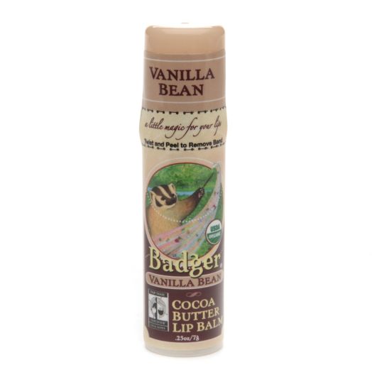 Badger Cocoa Butter Lip Balm Vanilla Bean