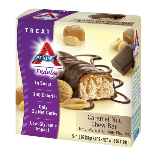 Atkins Endulge Snack Bars Caramel Nut Chew