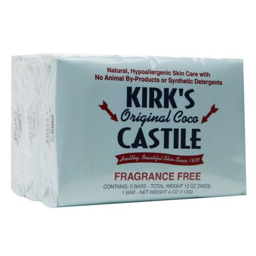 Kirk's Original Coco Castile Bar Soap Fragrance Free