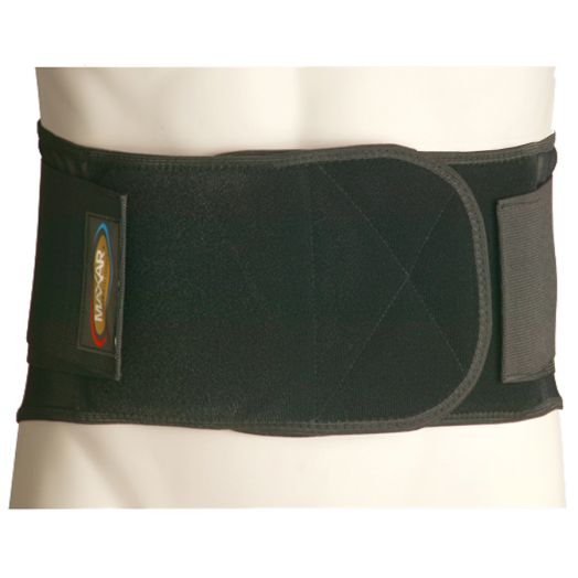 Maxar Work Belt Industrial Lumbar-Sacral Support Economy Black,Black