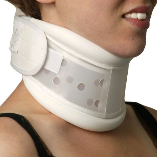ITA-MED Rigid Plastic Cervical Collar White,White
