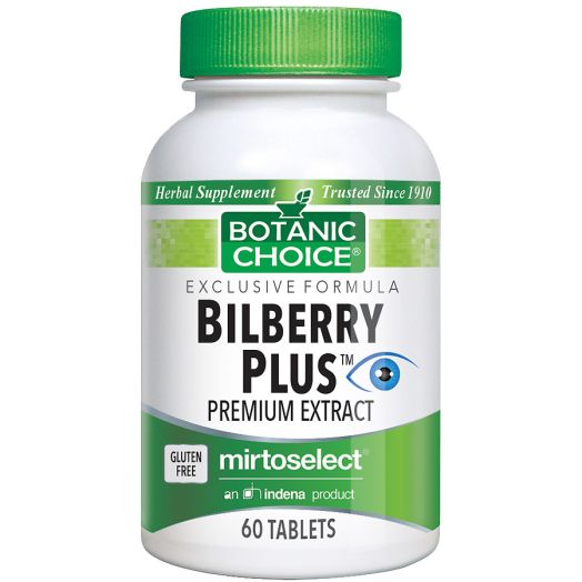 Botanic Choice Bilberry Plus Herbal Supplement Tablets