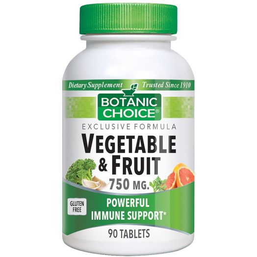 Botanic Choice Vegetable & Fruit Immune Support 750 mg Dietary Supplement