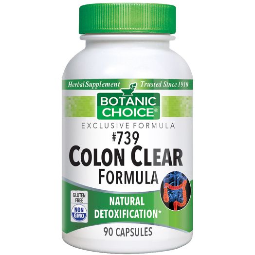 Botanic Choice #739 Colon Cleanse Formula 500 mg Herbal Supplement Capsules
