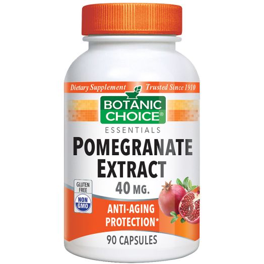 Botanic Choice Pomegranate Extract 40 mg Dietary Supplement Capsules