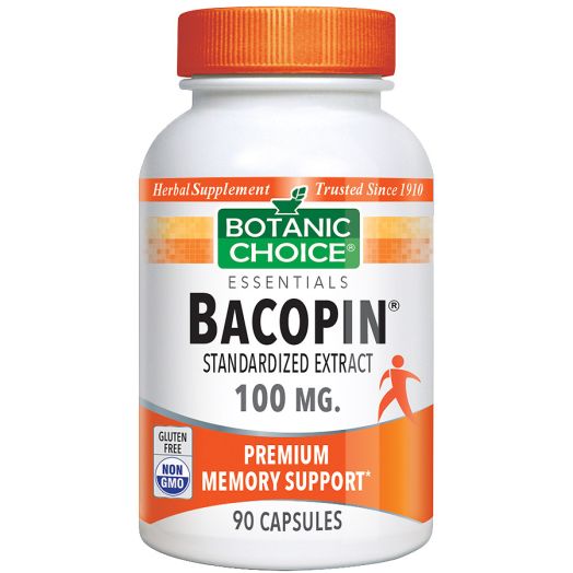 Botanic Choice Bacopin 100 mg Herbal Supplement Capsules