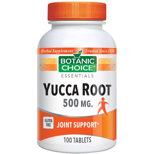 Botanic Choice Yucca Root 500 mg Herbal Supplement Tablets
