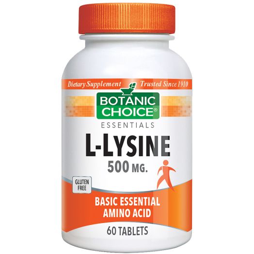 Botanic Choice L-Lysine 500 mg Dietary Supplement Tablets