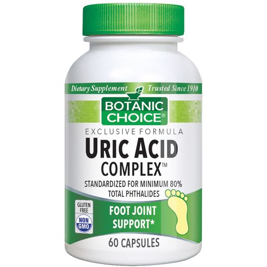 Botanic Choice Uric Acid Complex Dietary Supplement Capsules