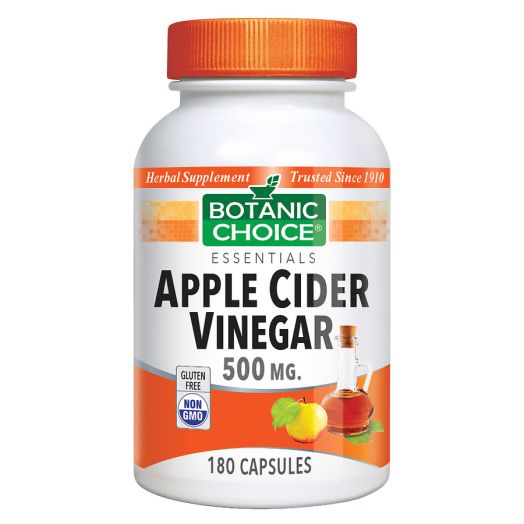 Botanic Choice Apple Cider Vinegar 500 mg Dietary Supplement Capsules