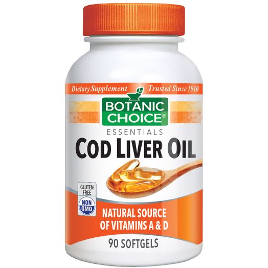 Botanic Choice Cod Liver Oil Dietary Supplement Softgels