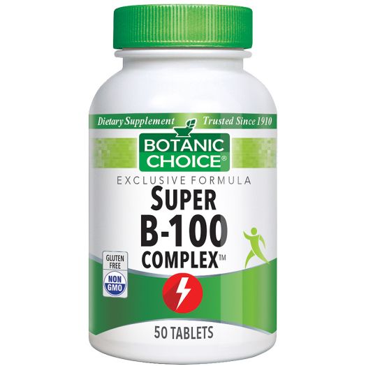 Botanic Choice Super B-100 Complex Dietary Supplement Tablets