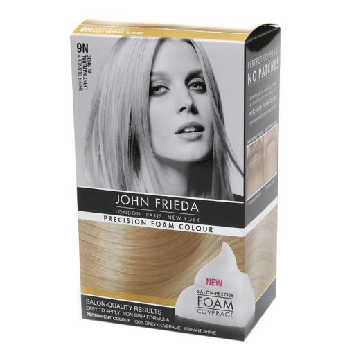 John Frieda Permanent Precision Foam Colour, 9N Sheer Blonde Light Natural Blonde