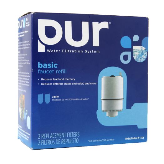 PUR Basic Faucet Mount Replacement Water Filter Blue