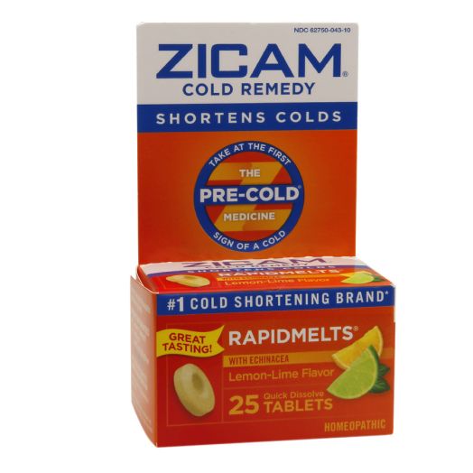 Zicam Cold Remedy RapidMelts Quick Dissolve Tablets with Echinacea Lemon-Lime