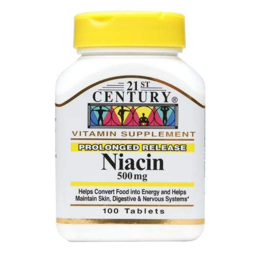 21st Century Niacin 500mg, Prolonged Release, Tablets