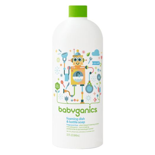 Babyganics Foaming Dish & Bottle Soap Refill Fragrance Free