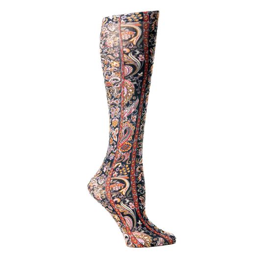 Celeste Stein Versace 8-15 mmhg Compression Sock Black