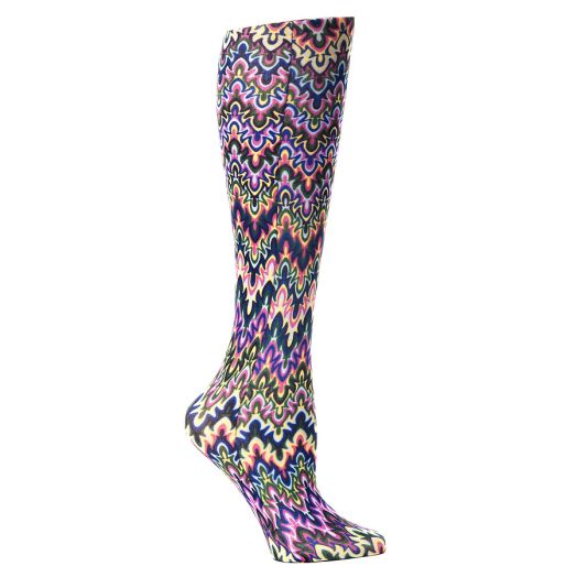 Celeste Stein B Fleur Missoni 15-20mmhg Compression Sock Blue