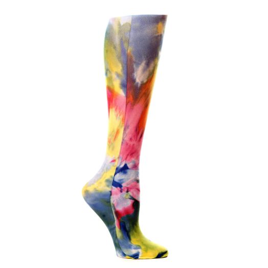 Celeste Stein Pink Watercolor 15-20 mmhg Compression Sock Pink