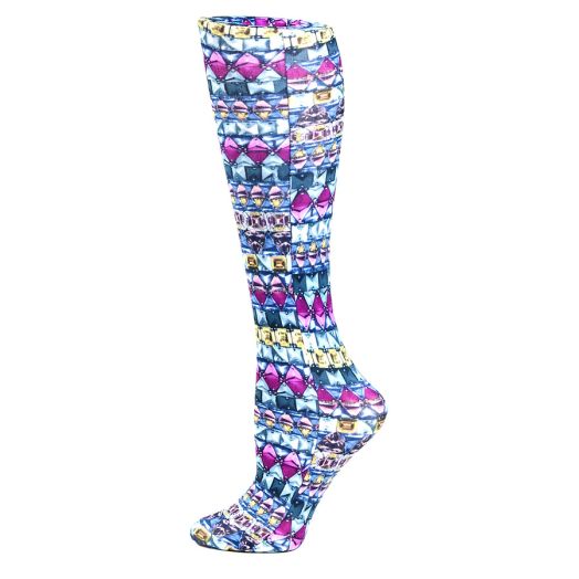 Celeste Stein Emerald Dazzle 15-20 mmhg Compression Sock Multi