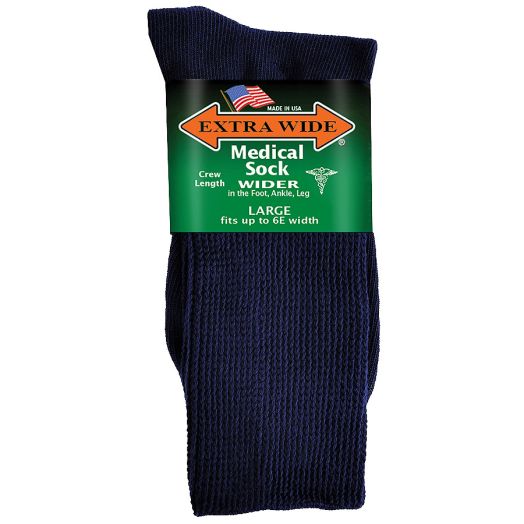 Extra Wide Medical Socks Mens Navy,Navy