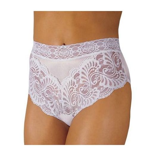 Wearever Reusable Women's Lovely Lace Trim Incontinence Panty White,White