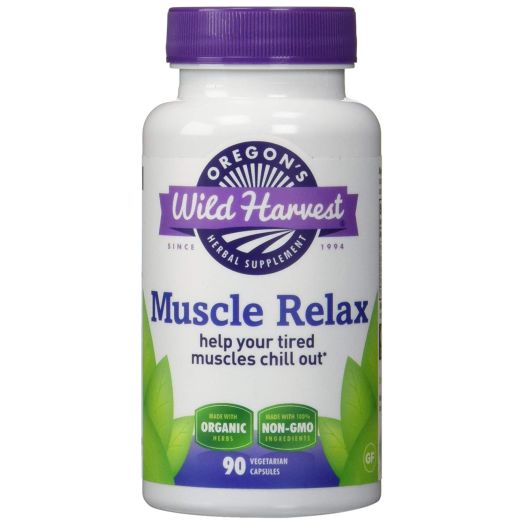 Oregon's Wild Harvest Muscle Relax Organic Herbal Supplement, 90 Count