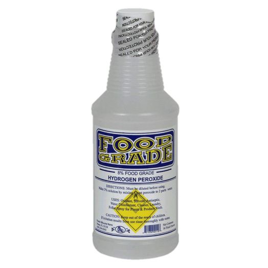 Food Grade  Hydogen Peroxide (H2O2), 16 fl.oz