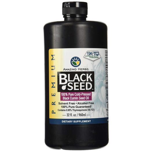 Amazing Herbs Black Seed Cold-Pressed Oil - 32oz