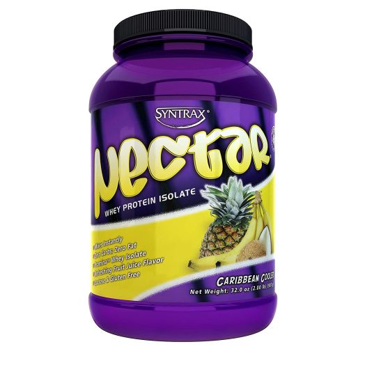 Syntrax Nectar Whey Protein Isolate, Caribbean Cooler , 2 lbs (907g)