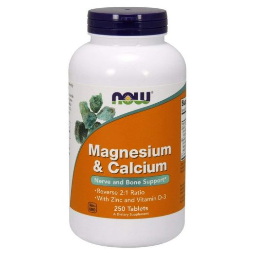 NOW Magnesium and Calcium,250 Tablets