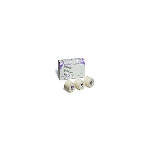 3M Microfoam Elastic Foam Surgical Tape 2" X 5.5 Yard Roll Hypoallergenic No Latex - Box of 6