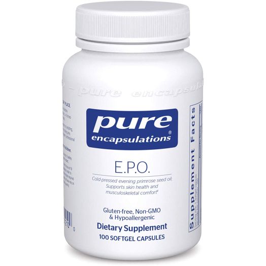 Pure Encapsulations - E.P.O. (Evening Primrose Oil) - Hypoallergenic Dietary Supplement Containing 9% GLA - 100 Softgel Capsules