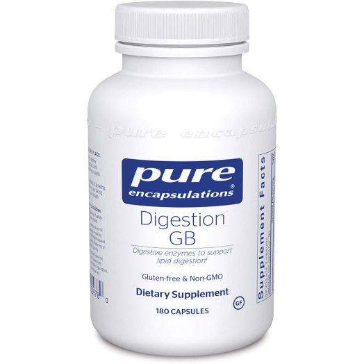 Pure Encapsulations - Digestion GB - Digestive Enzyme Formula with Extra Support for Gall Bladder Function and Fat Digestion* - 180 Capsules | Pure Encapsulations