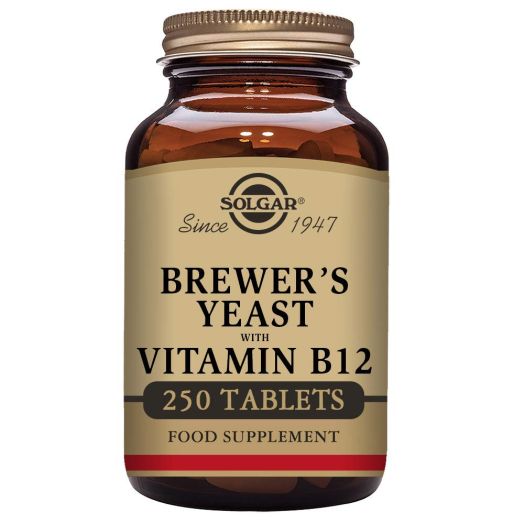 Solgar - Brewer's Yeast 7 1/2 Grains with Vitamin B12, 250 Tablets