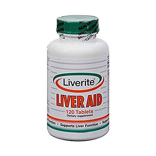 Liverite Liver Aid 120 Tablets, Liver Support, Liver Cleanse, Liver Care, Liver Function, Energy.