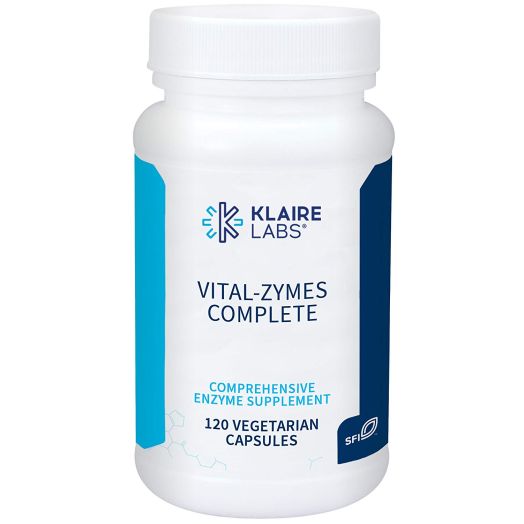Klaire Labs Vital-Zymes Complete, 120 Vegetarian Capsules (Packaging May Vary)