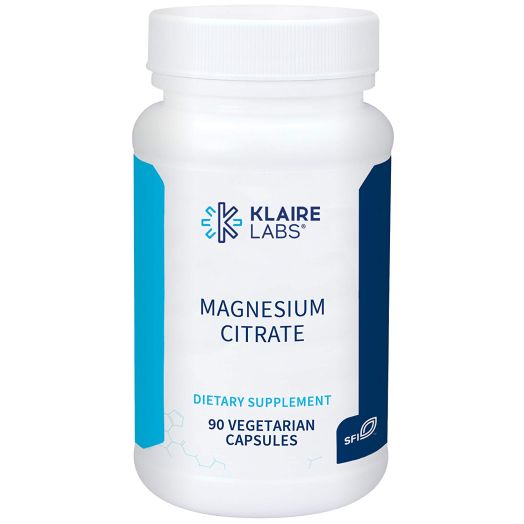Klaire Labs Magnesium Citrate - Hypoallergenic 150mg, 90 Capsules