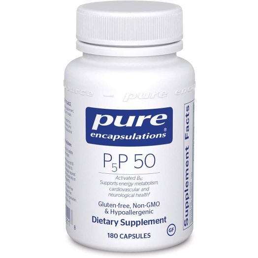 Pure Encapsulations - P5P 50 - Activated Vitamin B6 to Support Metabolism of Carbohydrates, Fats, and Proteins* - 180 Capsules