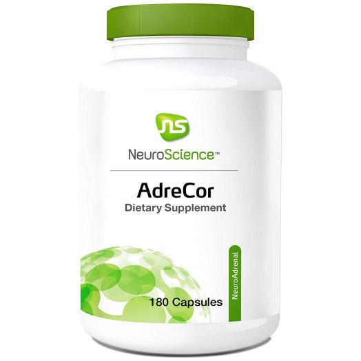 NeuroScience Adrecor with Rhodiola and L-Tyrosine, 180 Capsules