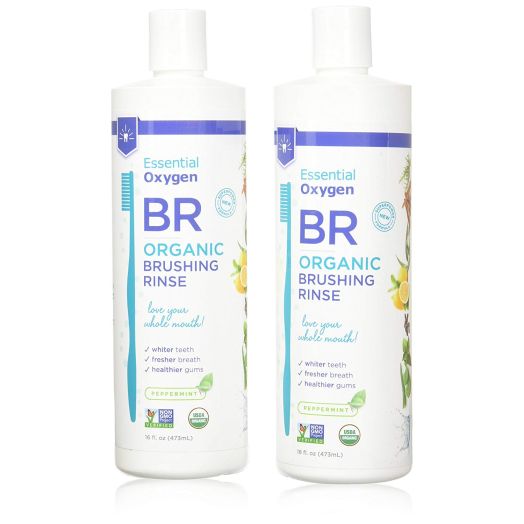 2-Pack - Essential Oxygen Plus Peppermint Brushing Rinse, 16 Ounce