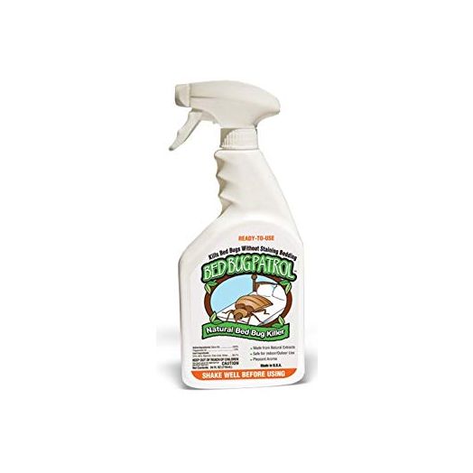 Bed Bug Patrol Bed Bug Killer 100% Natural, Non-Toxic, Environmentally Friendly, Family and Pet Safe 24oz